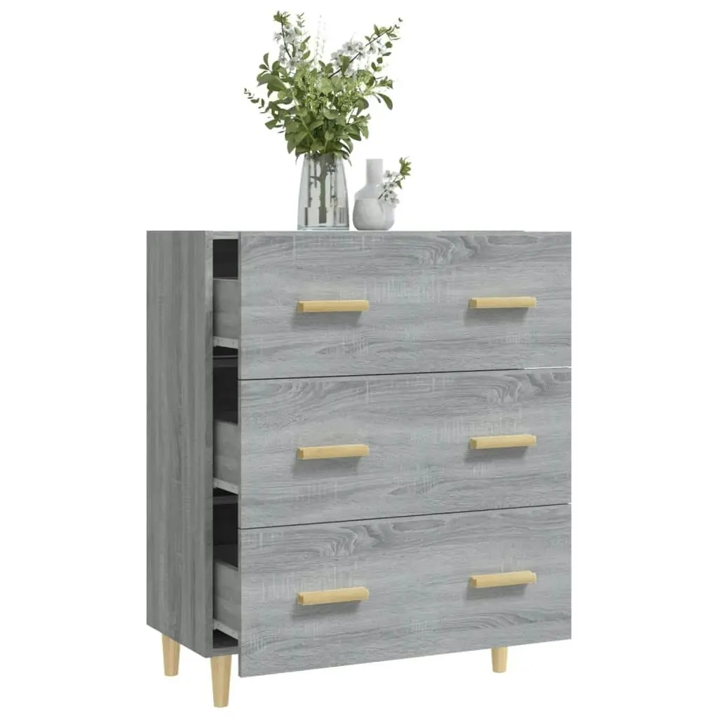 Sideboard Grey Sonoma 70x34x90 cm Engineered Wood 817346