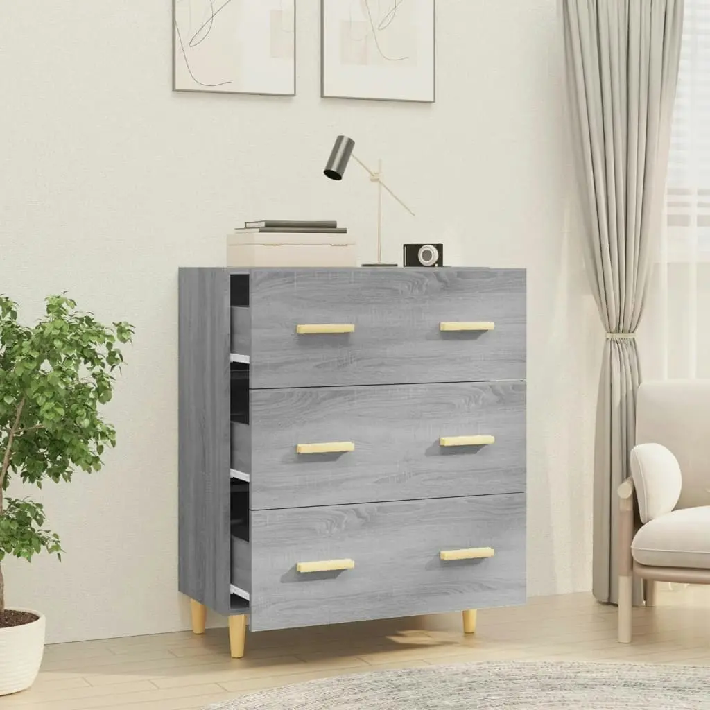 Sideboard Grey Sonoma 70x34x90 cm Engineered Wood 817346