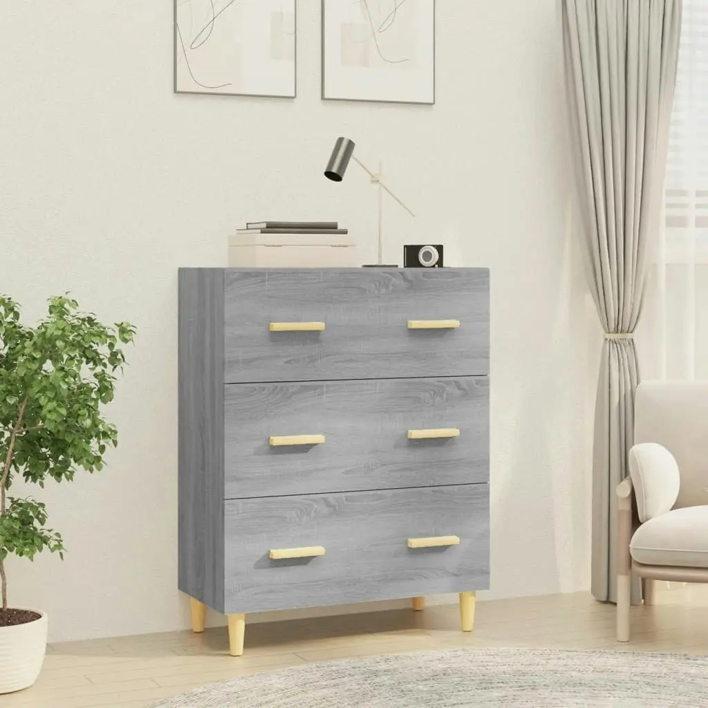 Sideboard Grey Sonoma 70x34x90 cm Engineered Wood 817346