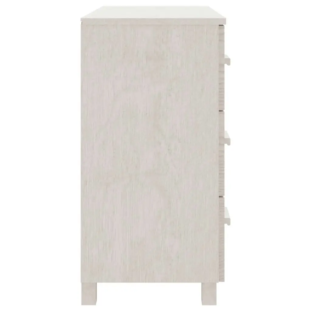 Sideboard "HAMAR" White 90x40x80 cm Solid Pinewood 340429