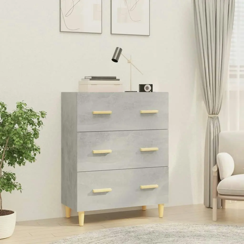 Sideboard Concrete Grey 70x34x90 cm Engineered Wood 812154