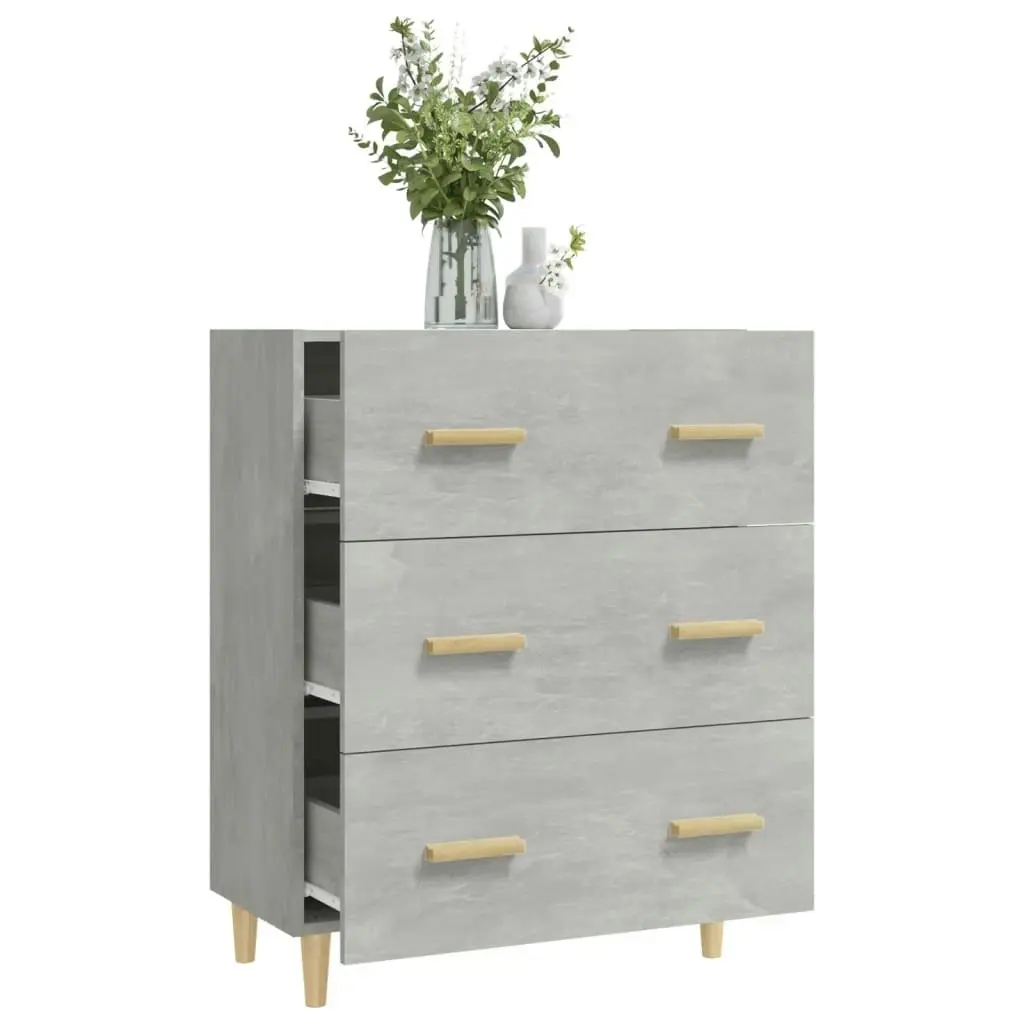 Sideboard Concrete Grey 70x34x90 cm Engineered Wood 812154