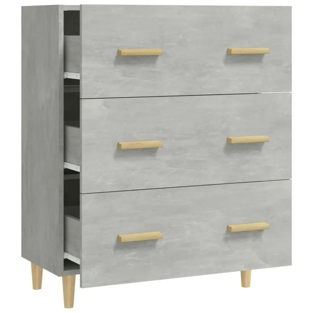 Sideboard Concrete Grey 70x34x90 cm Engineered Wood 812154