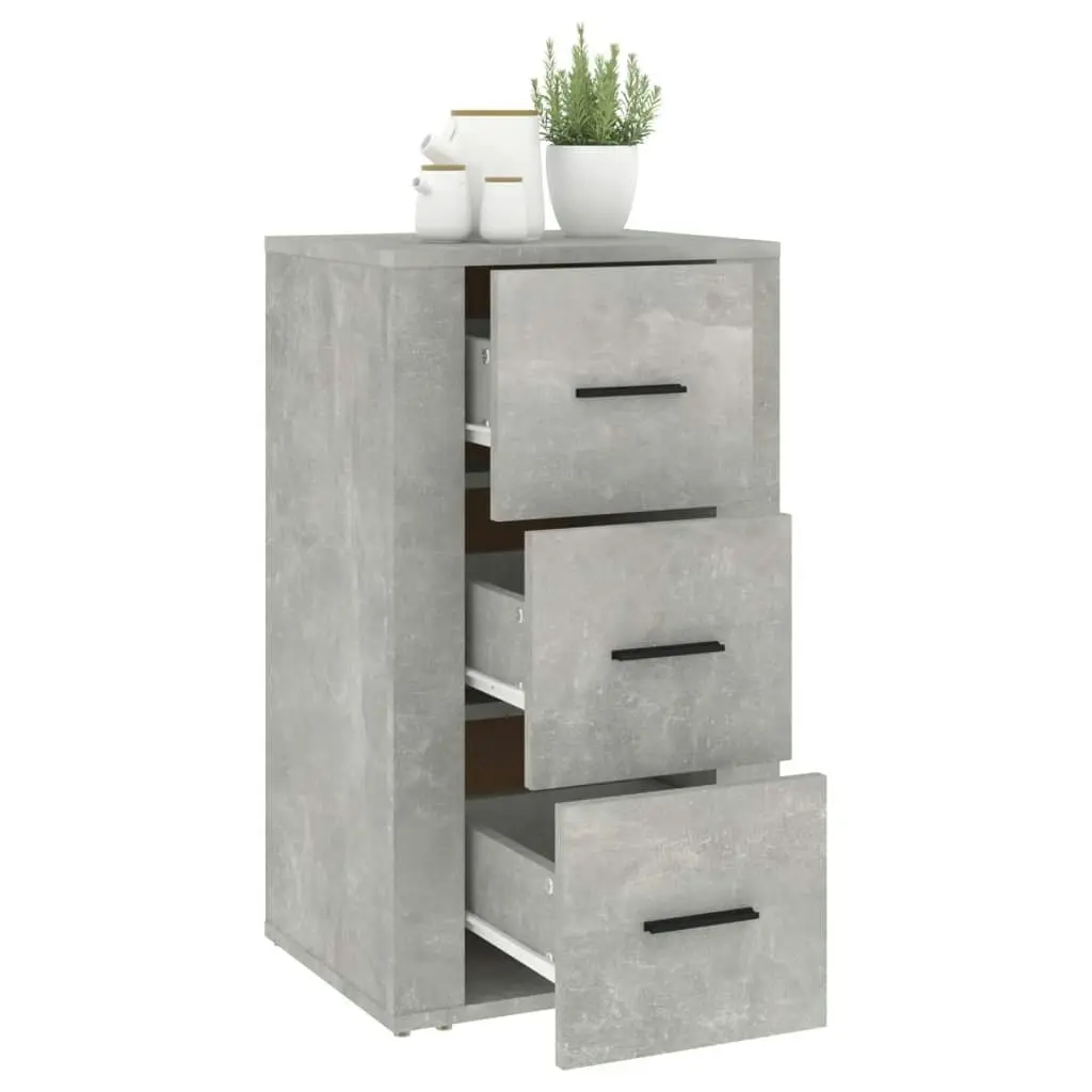 Sideboard Concrete Grey 40x33x70 cm Engineered Wood 819424