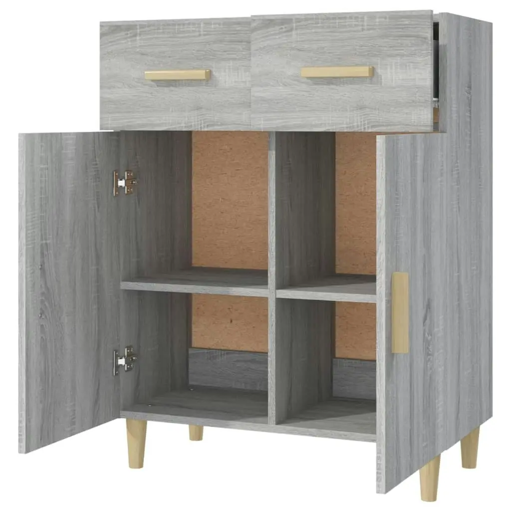 Sideboard Grey Sonoma 69.5x34x89 cm Engineered Wood 817358