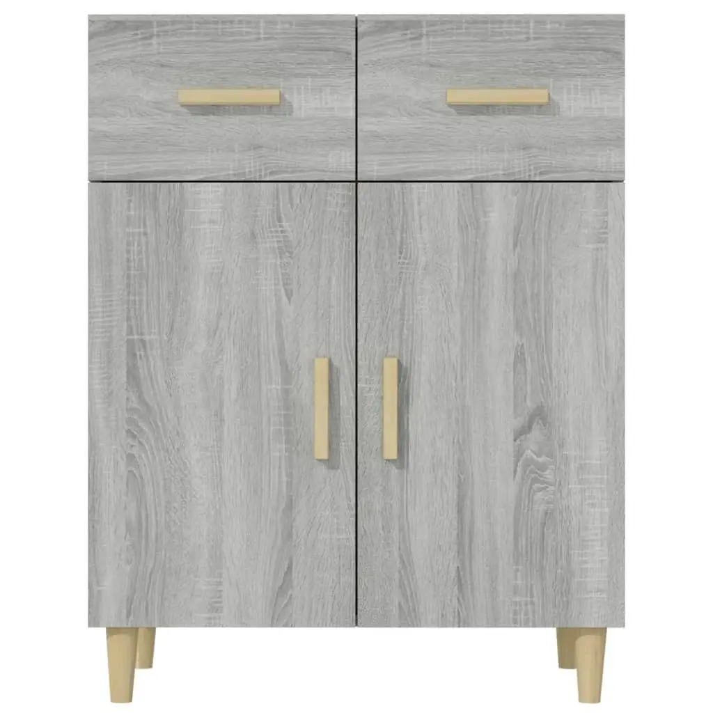 Sideboard Grey Sonoma 69.5x34x89 cm Engineered Wood 817358