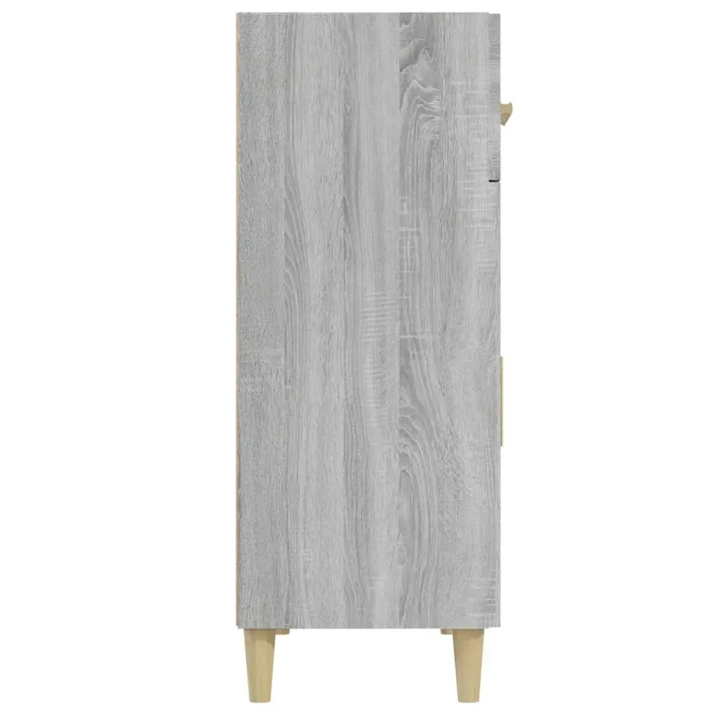 Sideboard Grey Sonoma 69.5x34x89 cm Engineered Wood 817358