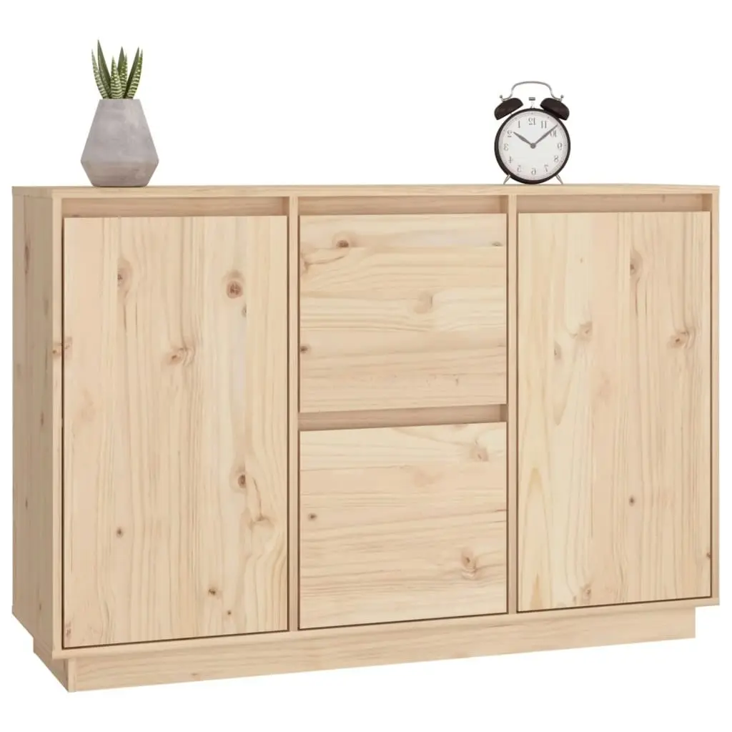 Sideboard 111x34x75 cm Solid Wood Pine 814309