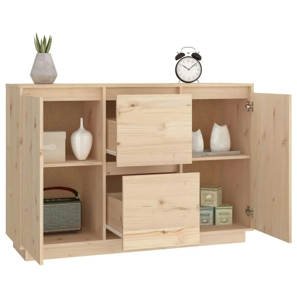 Sideboard 111x34x75 cm Solid Wood Pine 814309