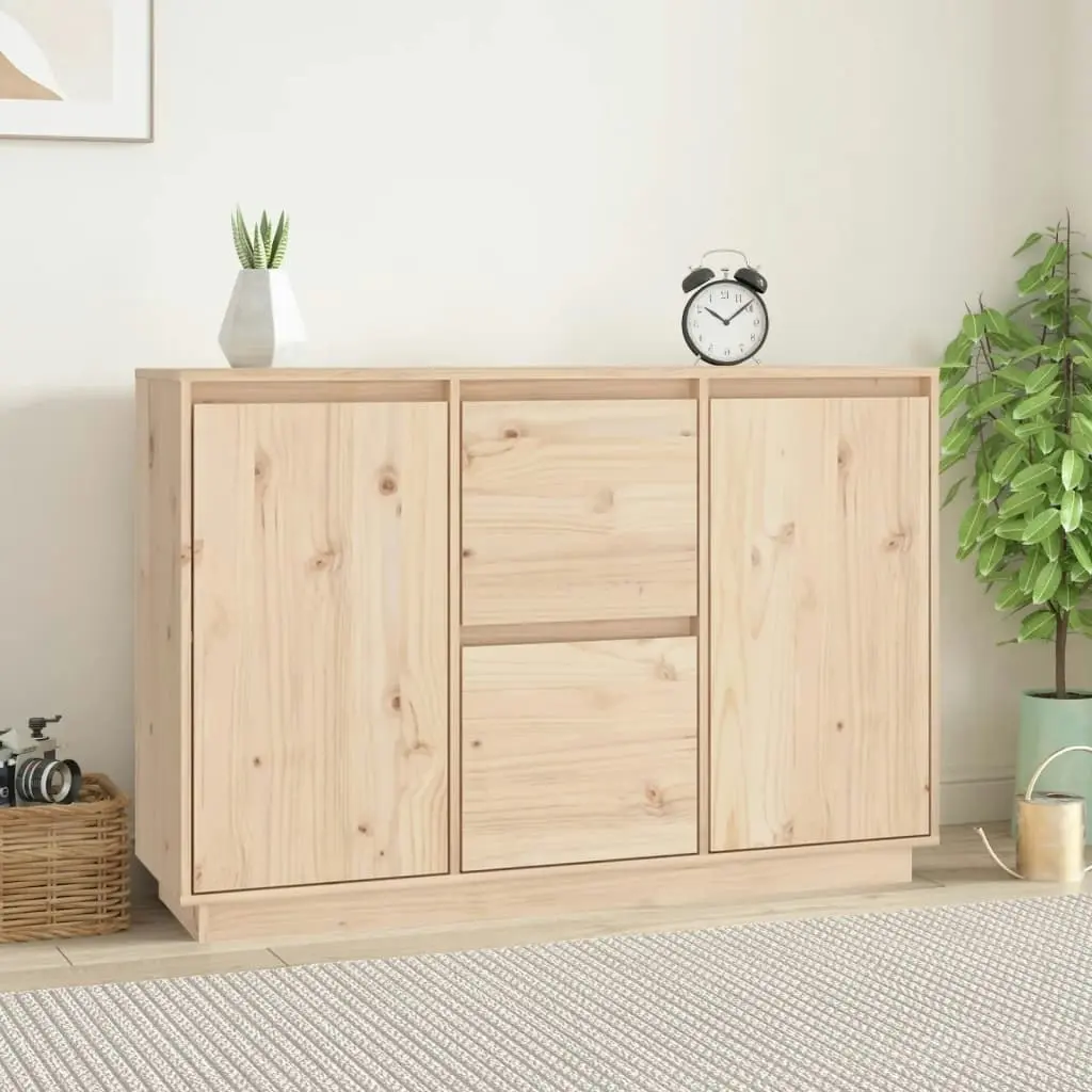 Sideboard 111x34x75 cm Solid Wood Pine 814309