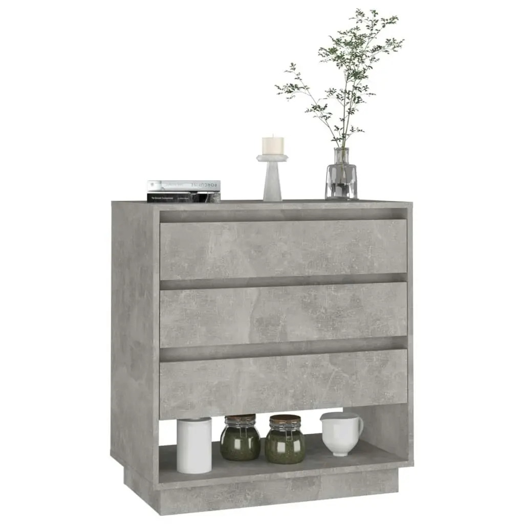 Sideboard Concrete Grey 70x41x75 cm Engineered Wood 809552