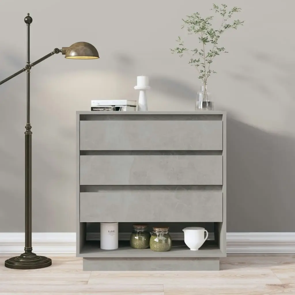 Sideboard Concrete Grey 70x41x75 cm Engineered Wood 809552