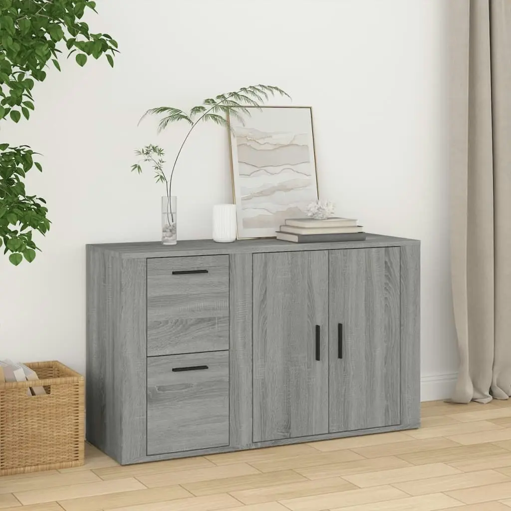 Sideboard Grey Sonoma 100x33x59.5 cm Engineered Wood 821002