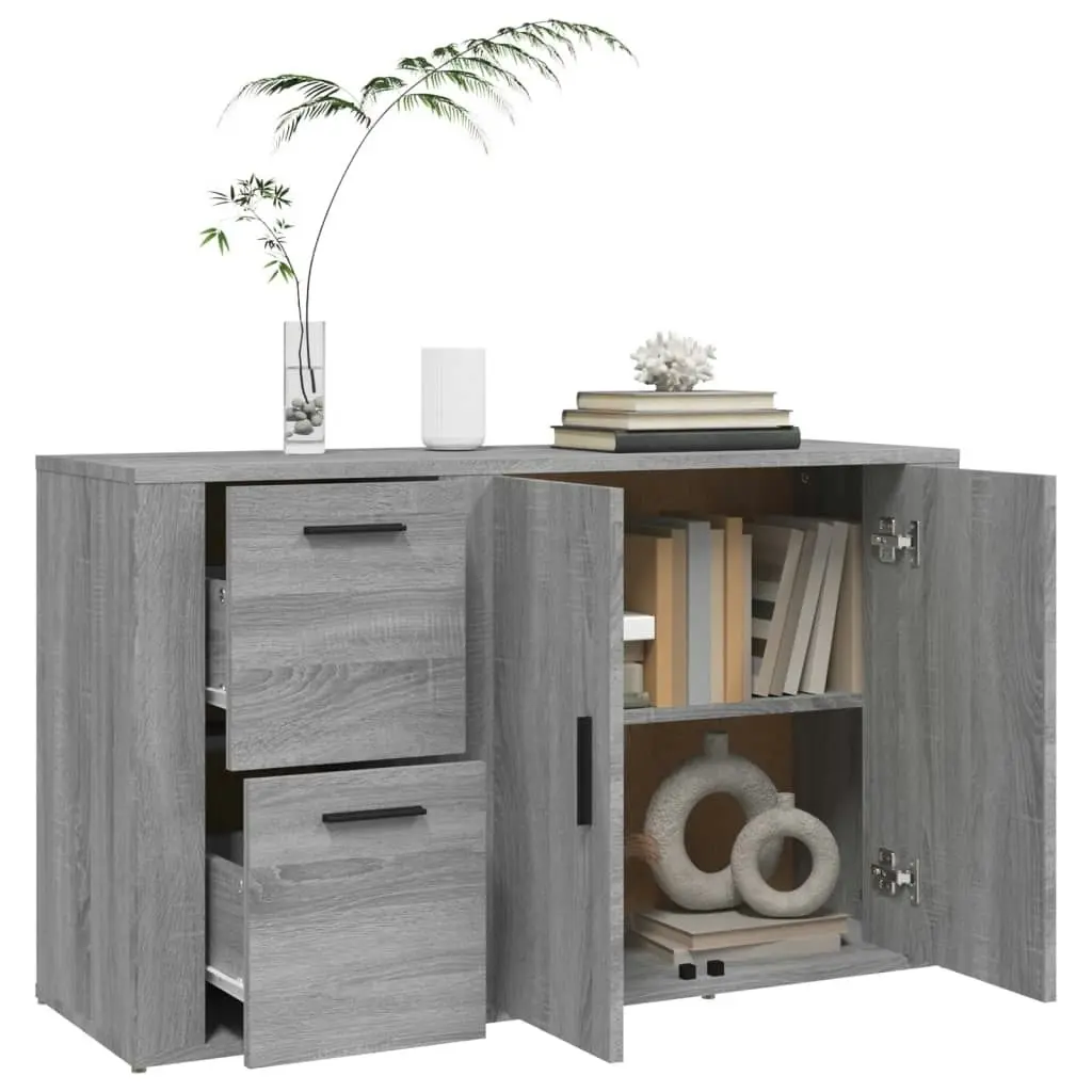 Sideboard Grey Sonoma 100x33x59.5 cm Engineered Wood 821002