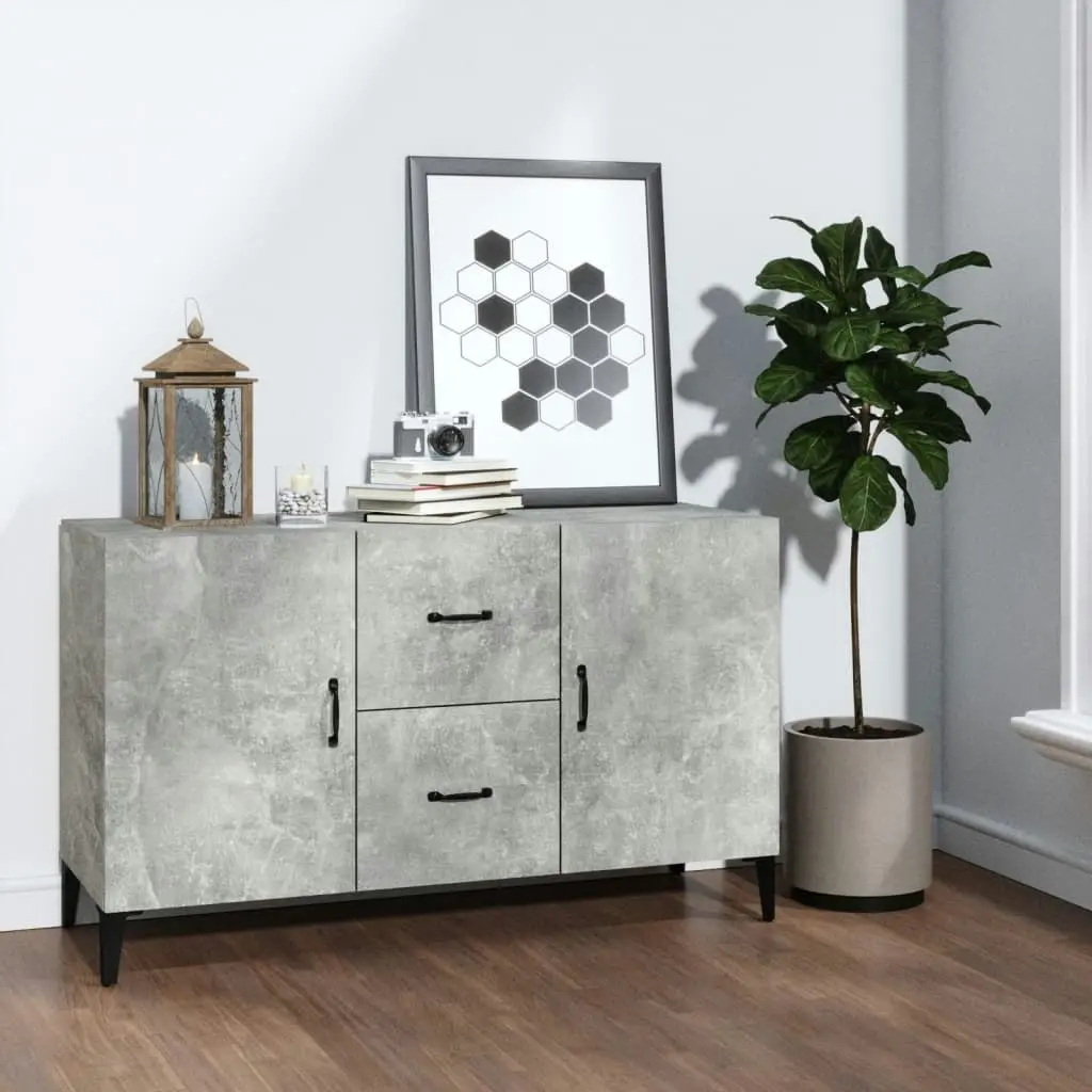 Sideboard Concrete Grey 100x36x60 cm Engineered Wood 812523