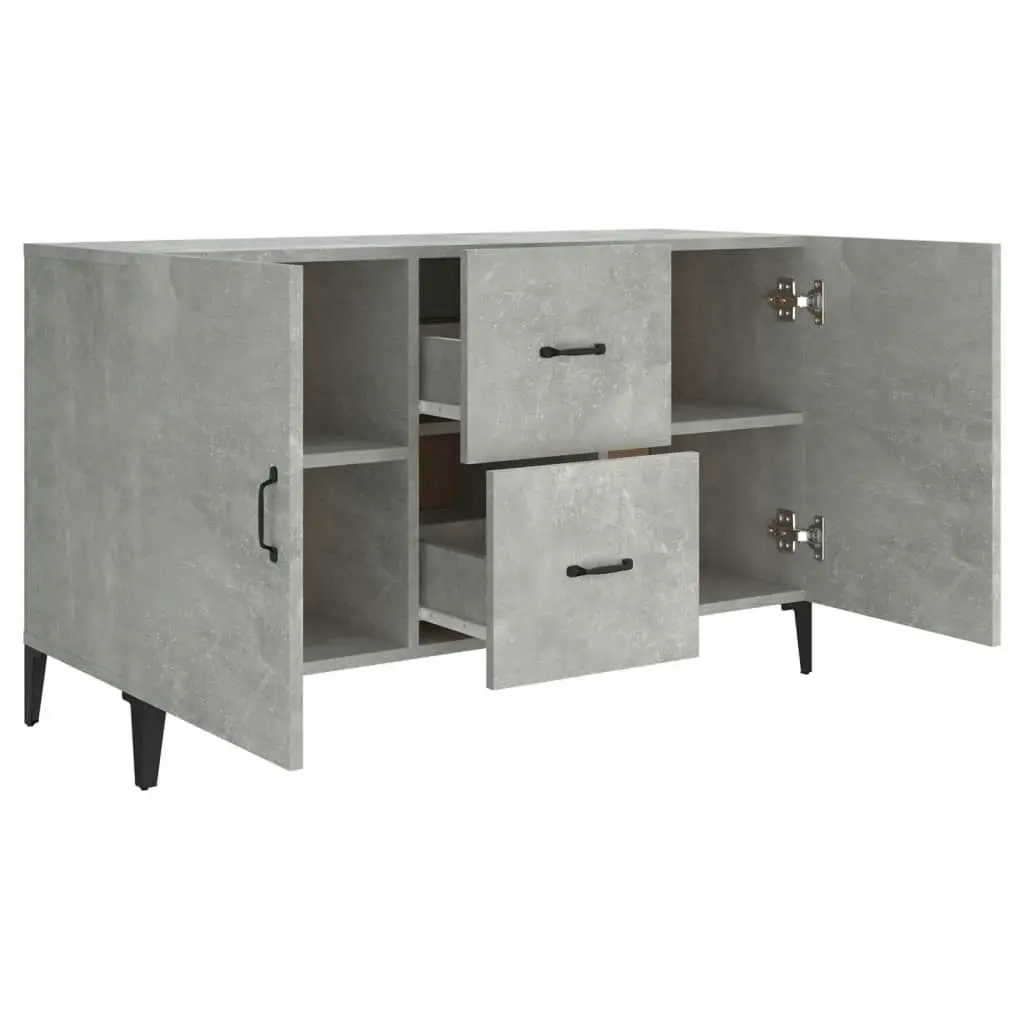 Sideboard Concrete Grey 100x36x60 cm Engineered Wood 812523