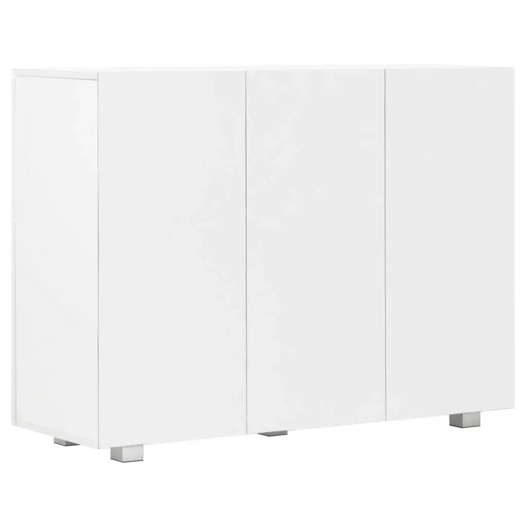 Sideboard High Gloss White 107x35x80.5 cm 283718