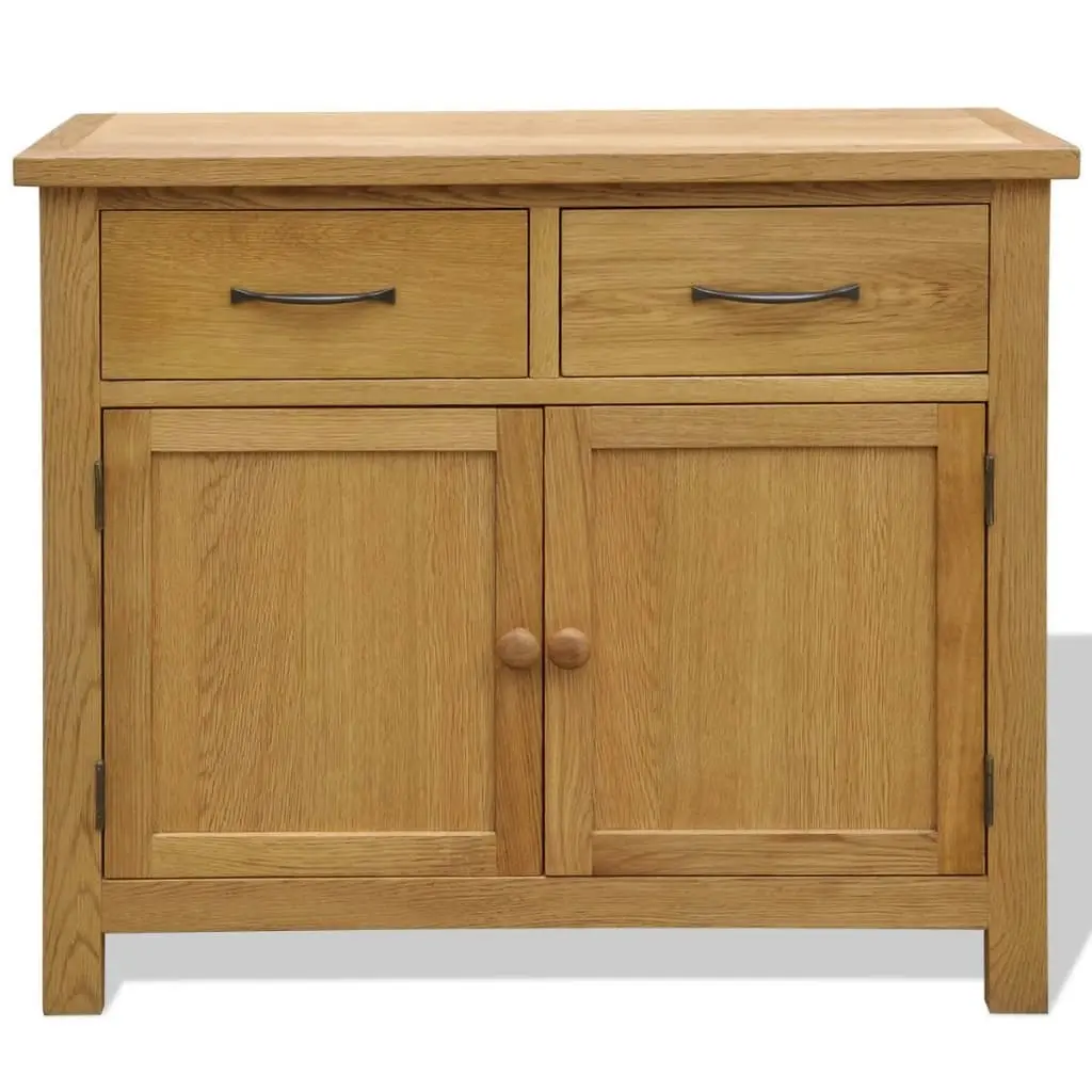 Sideboard 90x33.5x83 cm Solid Oak Wood 242744