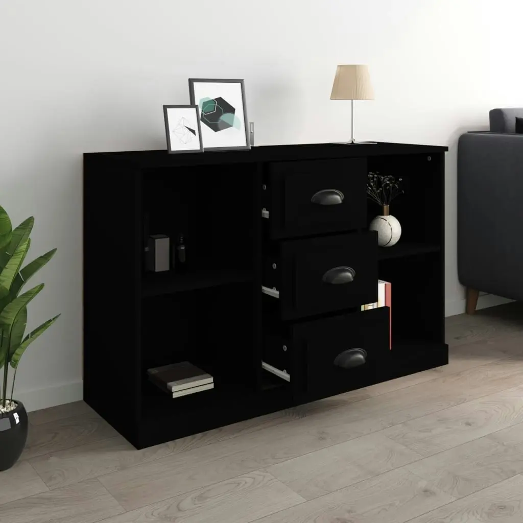 Sideboard Black 104.5x35.5x67.5 cm Engineered Wood 816233