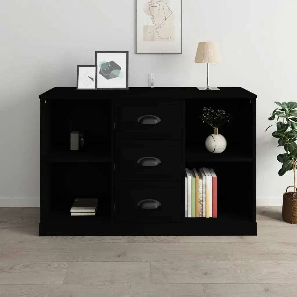 Sideboard Black 104.5x35.5x67.5 cm Engineered Wood 816233