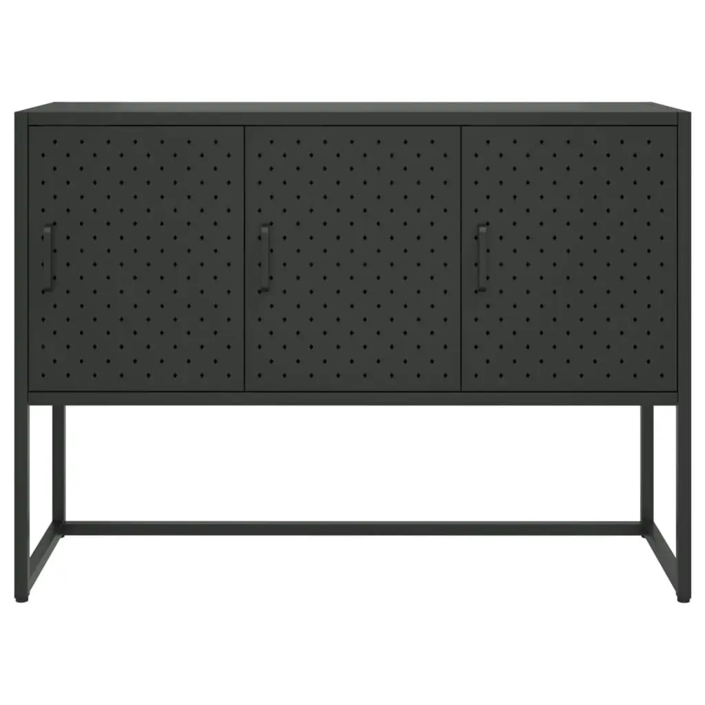 Sideboard Black 105x35x75 cm Steel 335868