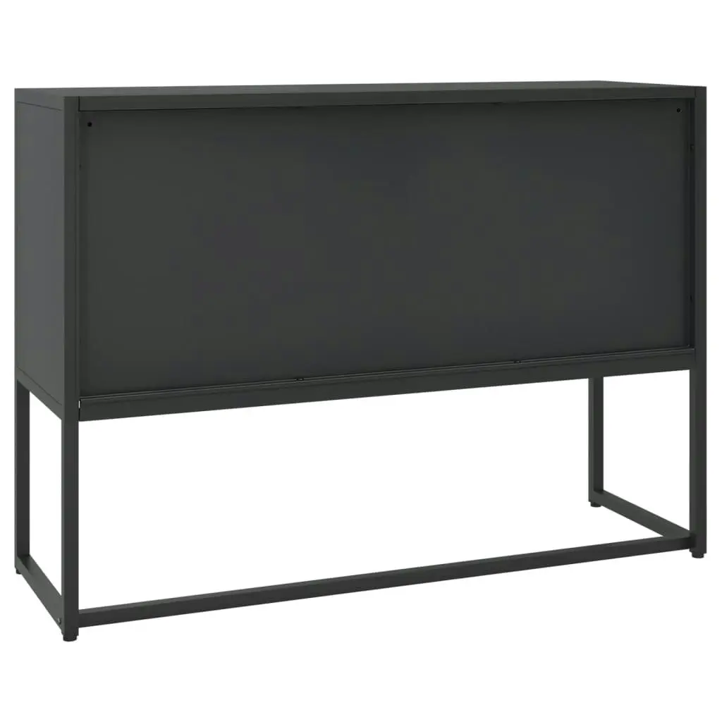 Sideboard Black 105x35x75 cm Steel 335868