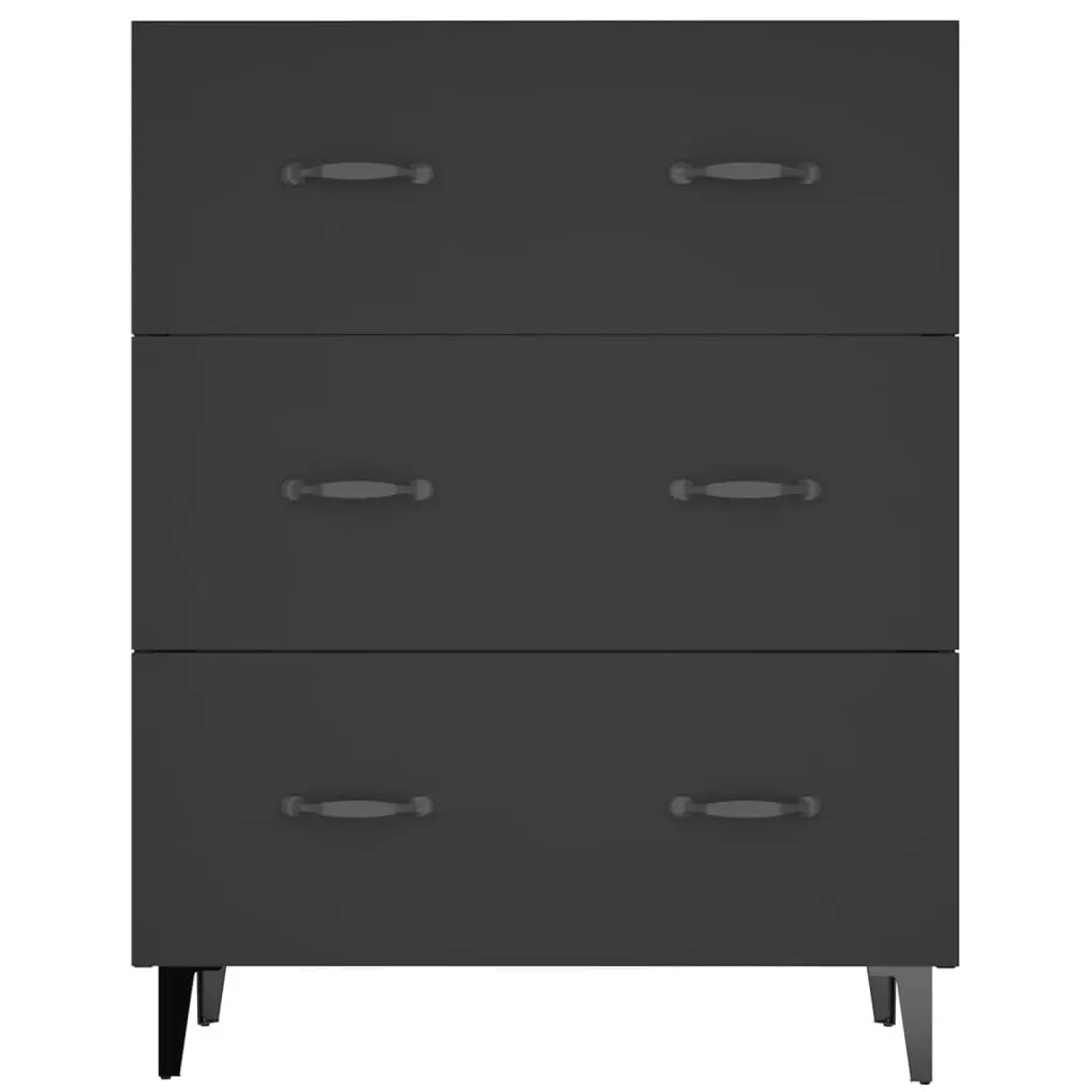 Sideboard Black 69.5x34x90 cm Engineered Wood 812160