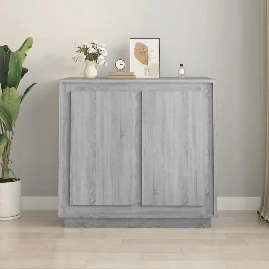 Sideboard Grey Sonoma 80x34x75 cm Engineered Wood 819890