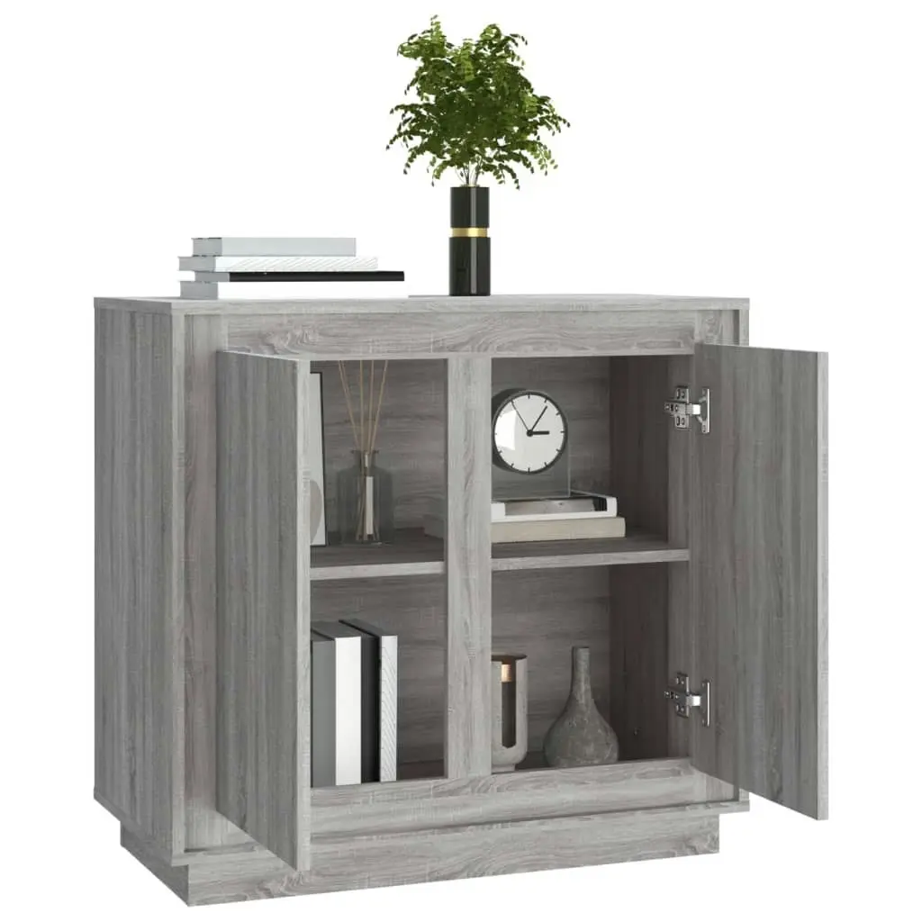 Sideboard Grey Sonoma 80x34x75 cm Engineered Wood 819890