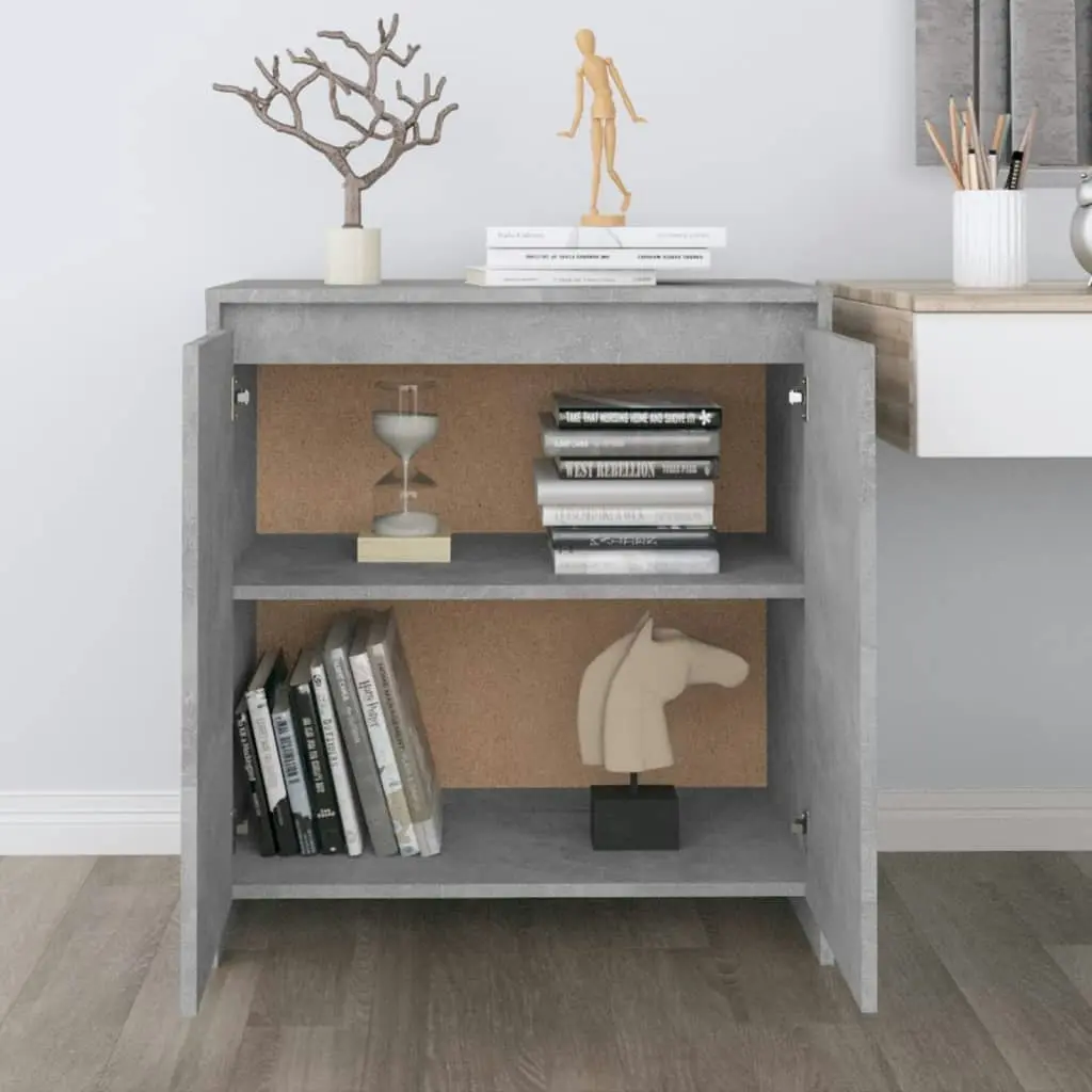 Sideboard Concrete Grey 70x41x75 cm Engineered Wood 809741