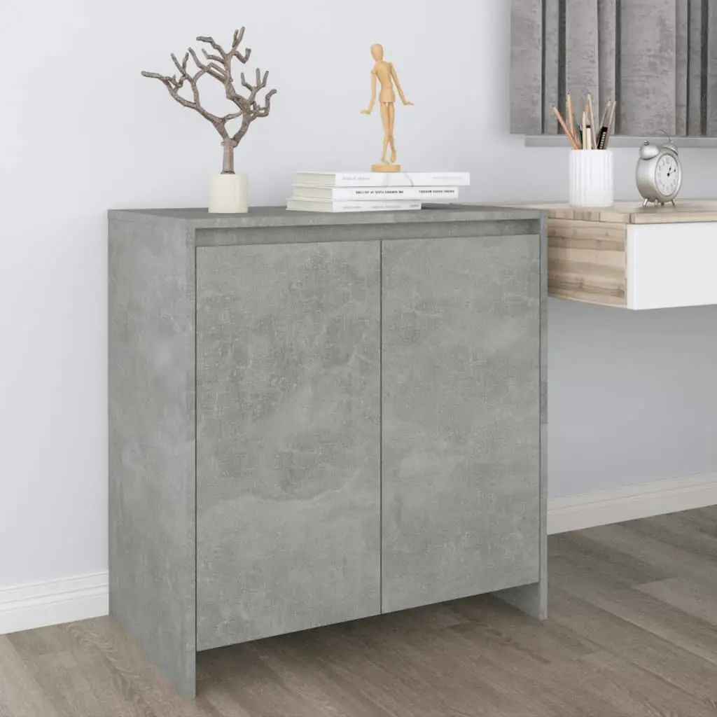 Sideboard Concrete Grey 70x41x75 cm Engineered Wood 809741