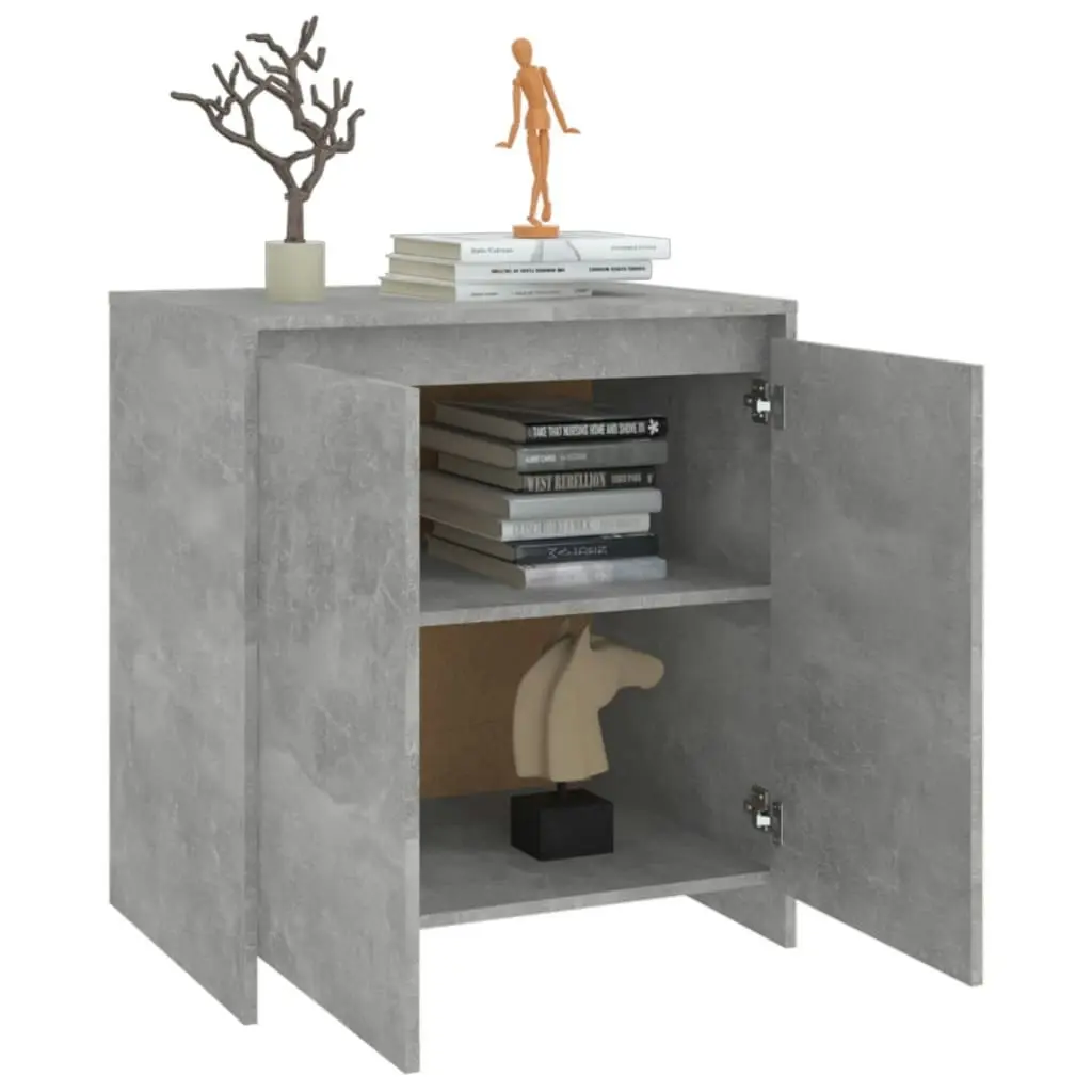 Sideboard Concrete Grey 70x41x75 cm Engineered Wood 809741