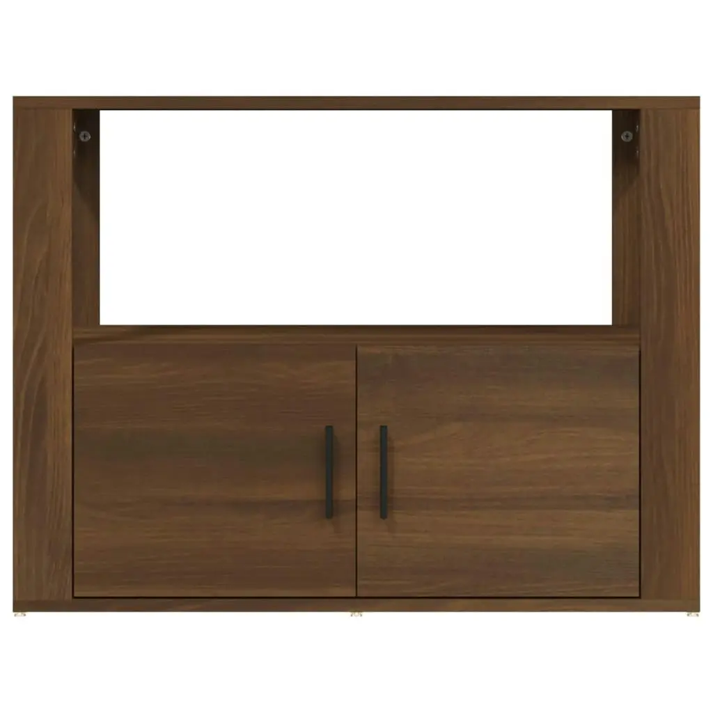 Sideboard Brown Oak 80x30x60 cm Engineered Wood 819459