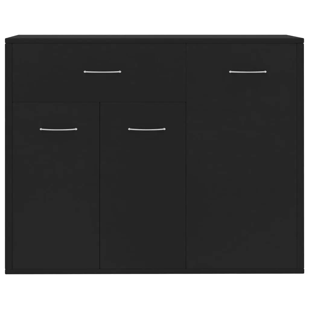 Sideboard Black 88x30x70 cm Engineered Wood 800676