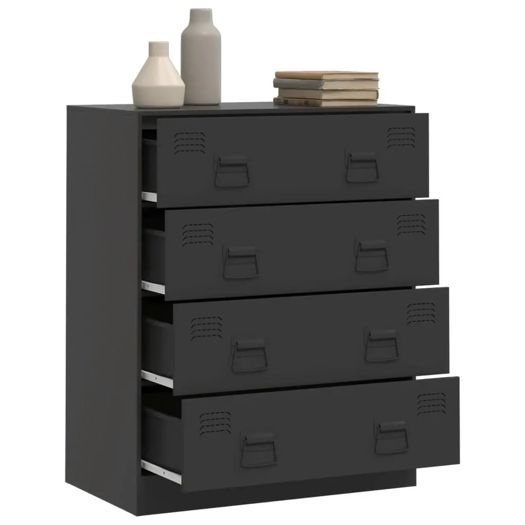 Sideboard Black 67x39x83 cm Steel 841679