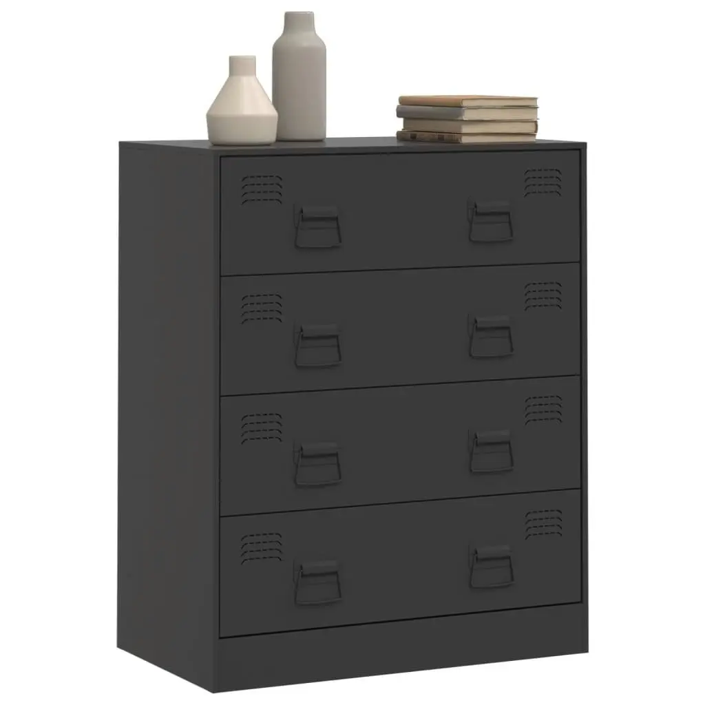 Sideboard Black 67x39x83 cm Steel 841679