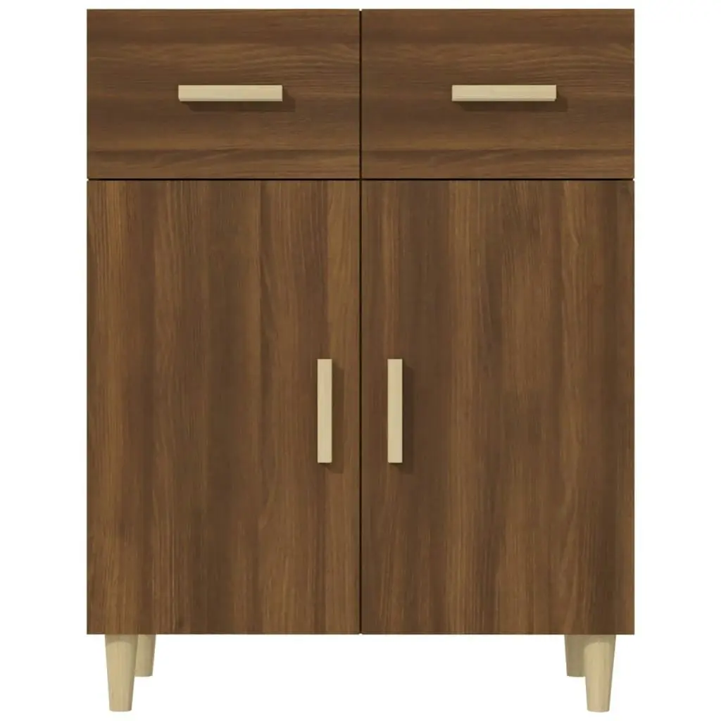 Sideboard Brown Oak 69.5x34x89 cm Engineered Wood 817359