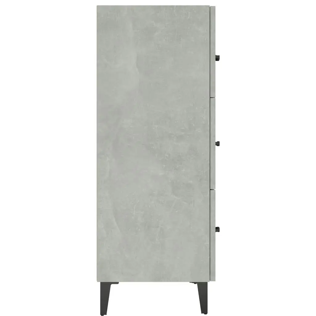 Sideboard Concrete Grey 69.5x34x90 cm Engineered Wood 812163