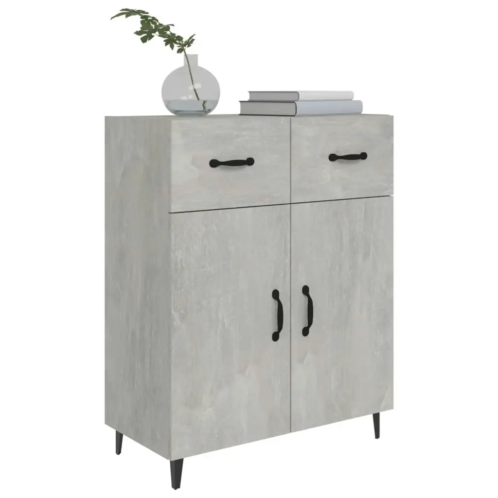 Sideboard Concrete Grey 69.5x34x90 cm Engineered Wood 812199