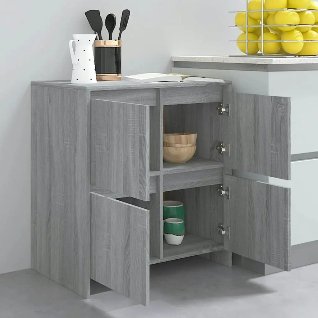 Sideboard Grey Sonoma 70x41x75 cm Engineered Wood 813012