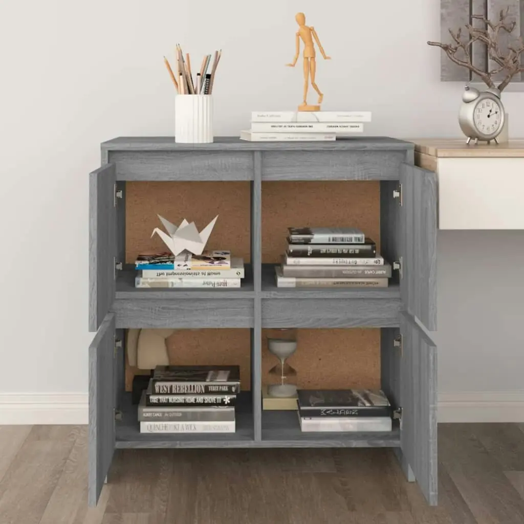 Sideboard Grey Sonoma 70x41x75 cm Engineered Wood 813012