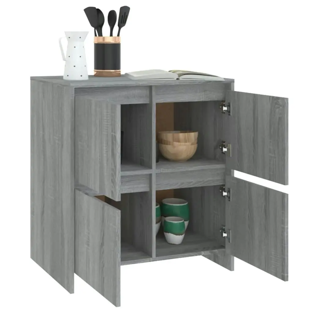 Sideboard Grey Sonoma 70x41x75 cm Engineered Wood 813012