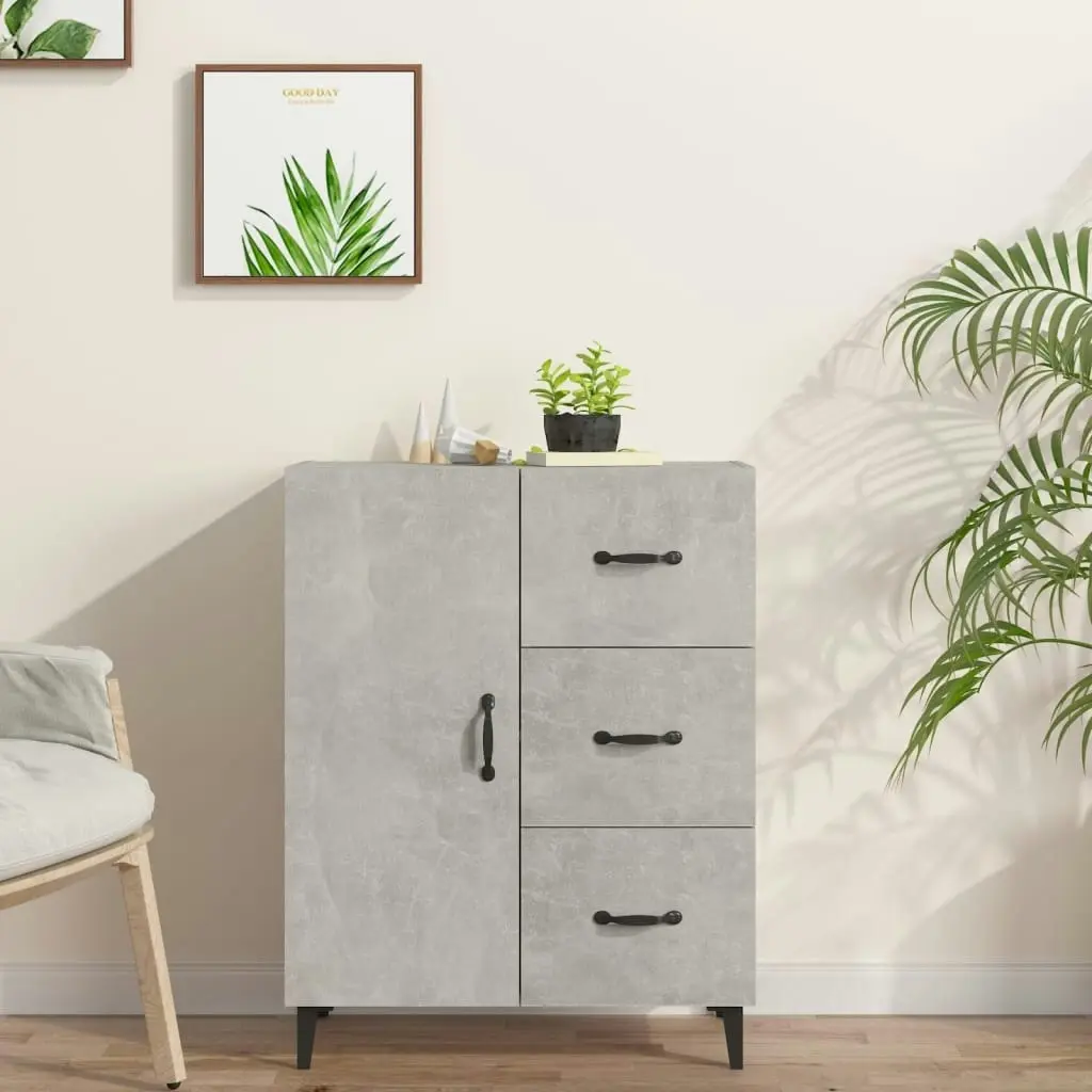 Sideboard Concrete Grey 69.5x34x90 cm Engineered Wood 812181