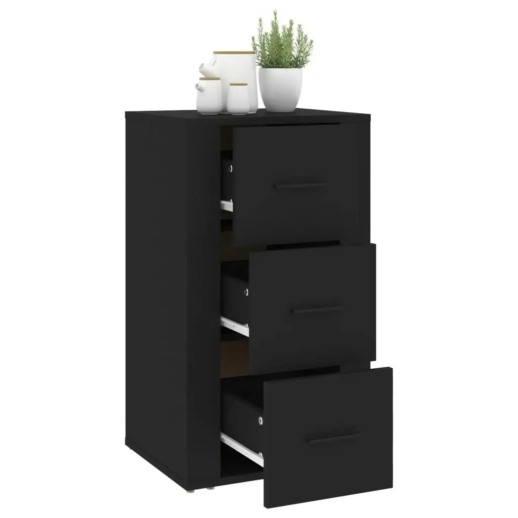 Sideboard Black 40x33x70 cm Engineered Wood 819421