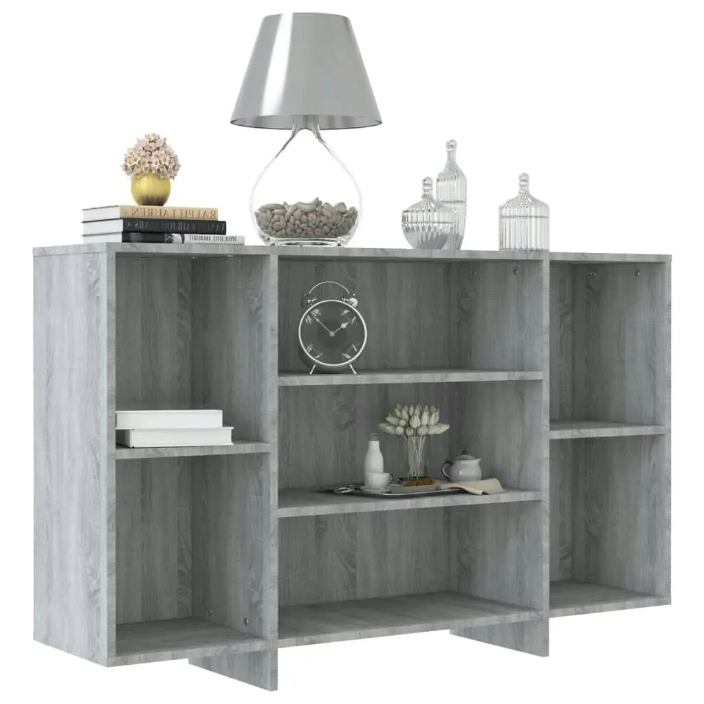 Sideboard Grey Sonoma 120x30x75 cm Engineered Wood 813066