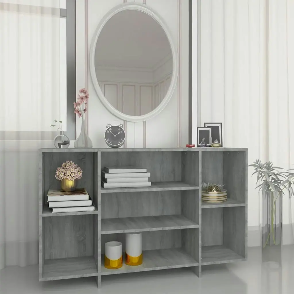 Sideboard Grey Sonoma 120x30x75 cm Engineered Wood 813066