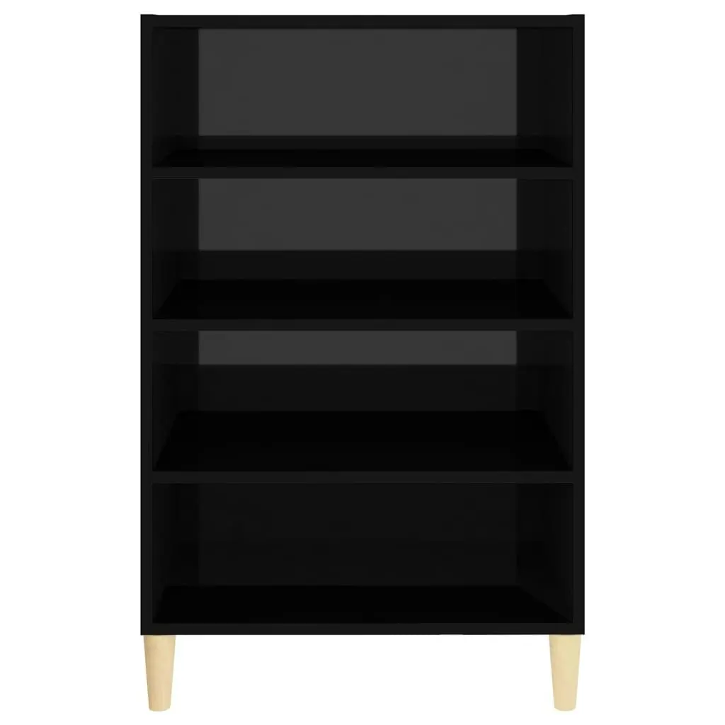 Sideboard High Gloss Black 57x35x90 cm Engineered Wood 806128