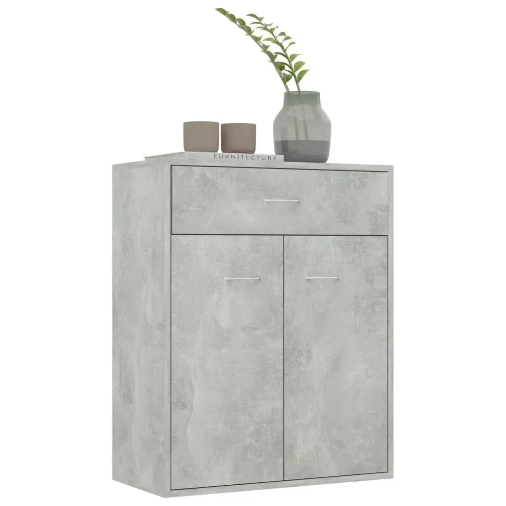 Sideboard Concrete Grey 60x30x75 cm Engineered Wood 800715