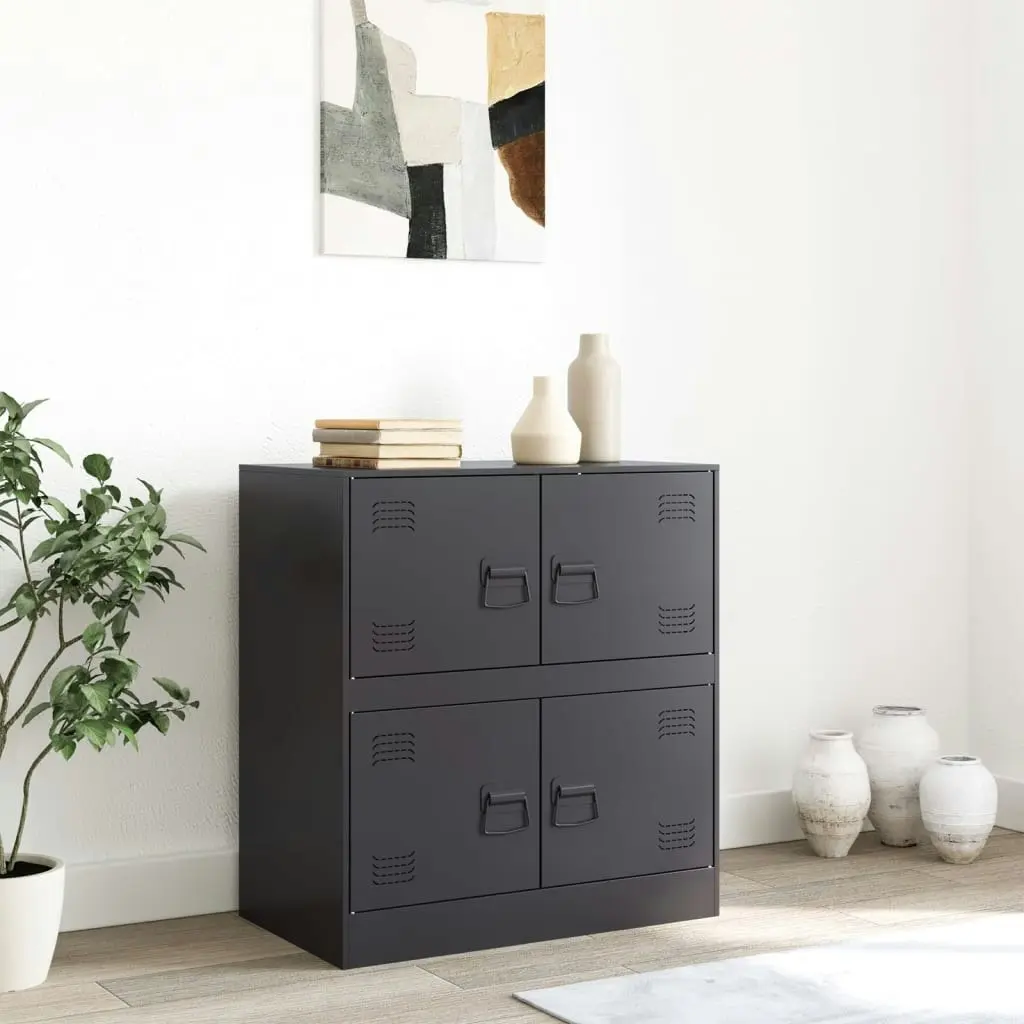 Sideboard Black 67x39x73 cm Steel 841649