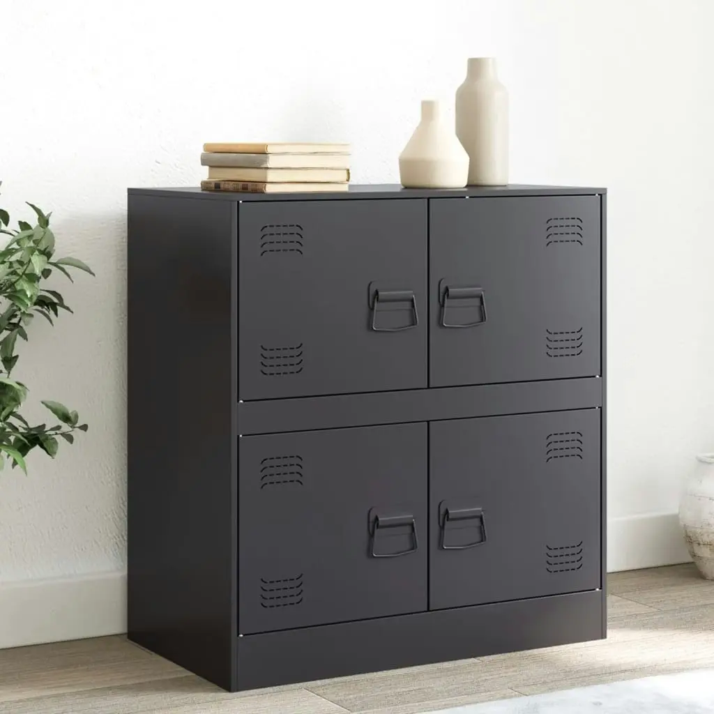 Sideboard Black 67x39x73 cm Steel 841649